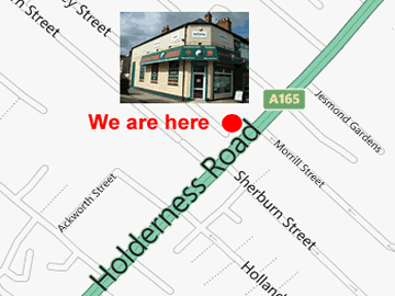 east Hull branch map
